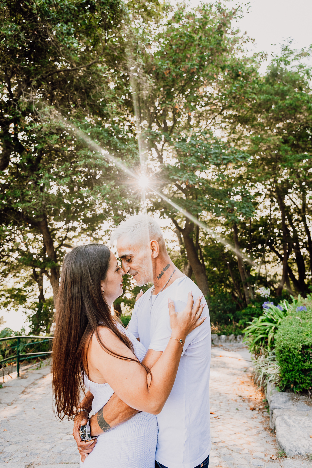 Ensaio de casal Solange e Hugo no Jardim do Palácio de Cristal - Porto