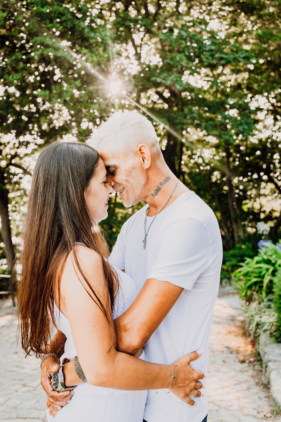Ensaio de casal Solange e Hugo no Jardim do Palácio de Cristal - Porto