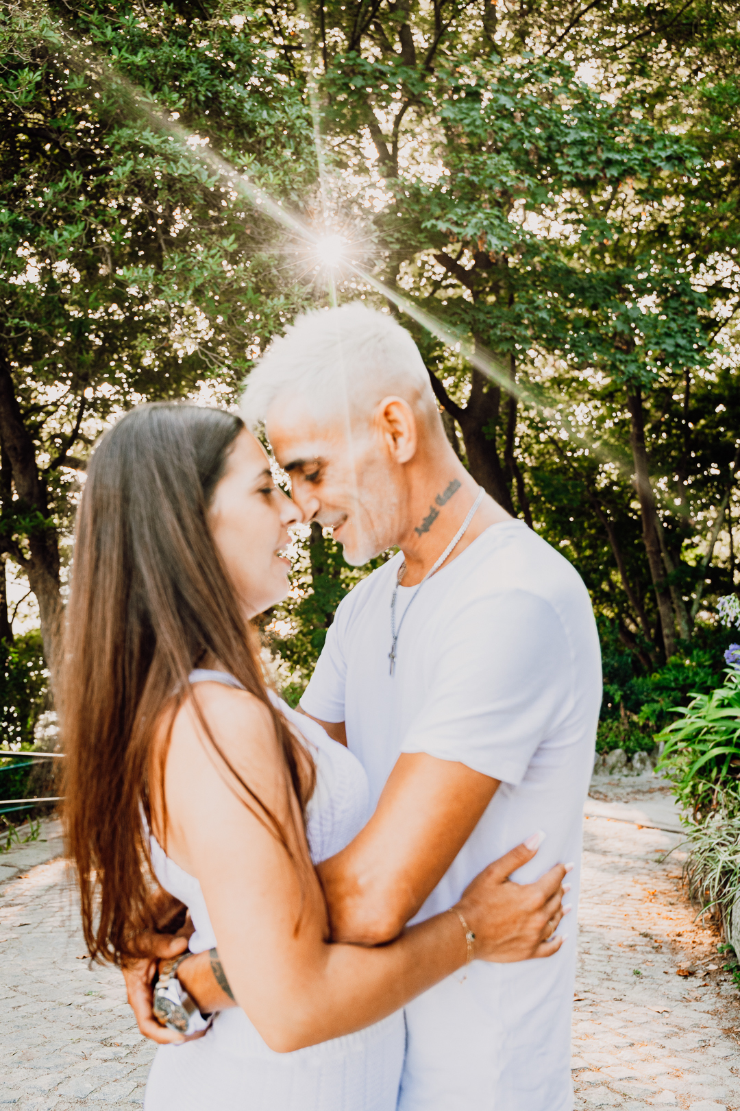Ensaio de casal Solange e Hugo no Jardim do Palácio de Cristal - Porto