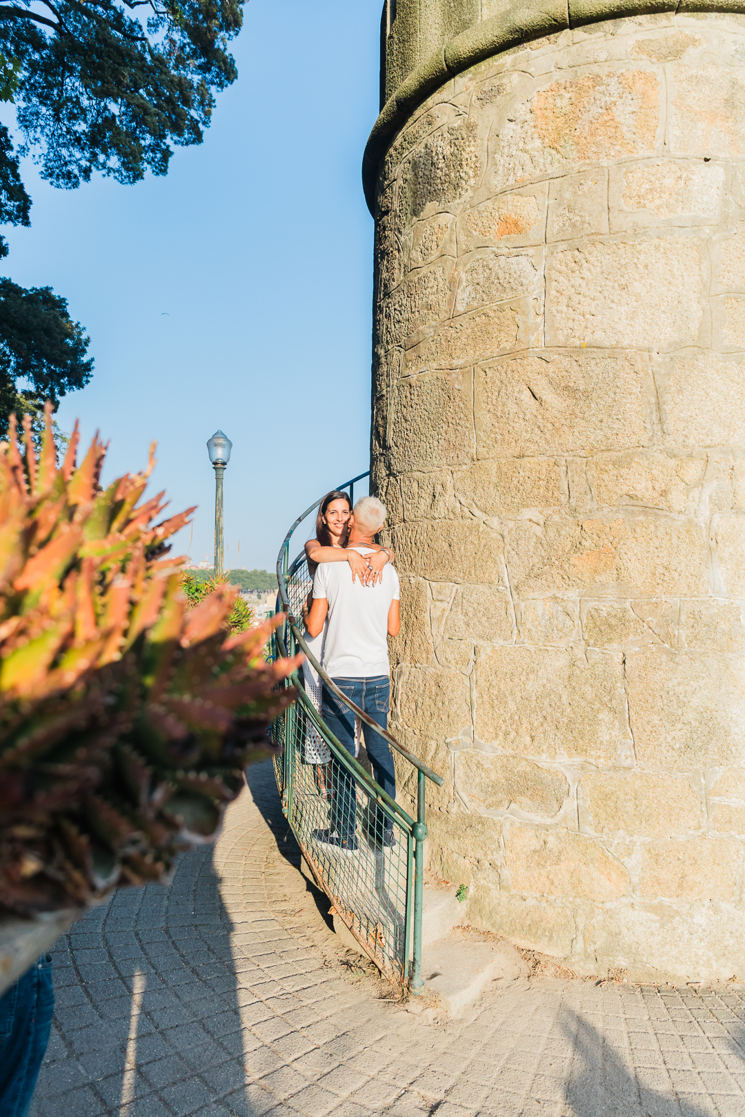 Ensaio de casal Solange e Hugo no Jardim do Palácio de Cristal - Porto
