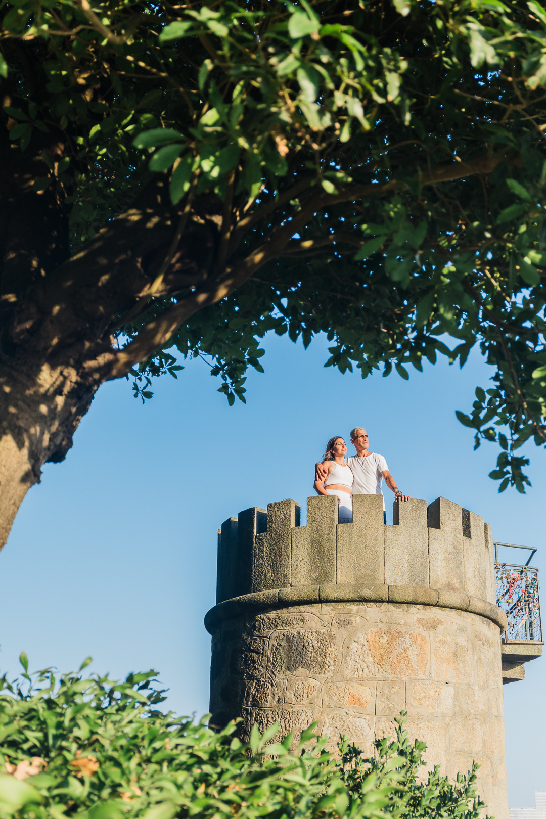 Ensaio de casal Solange e Hugo no Jardim do Palácio de Cristal - Porto