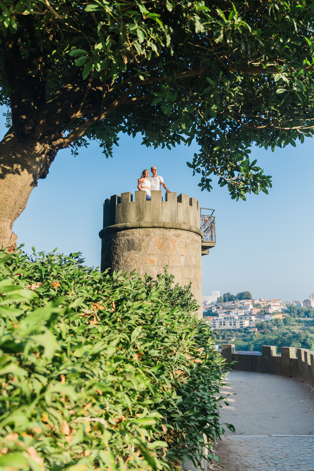 Ensaio de casal Solange e Hugo no Jardim do Palácio de Cristal - Porto