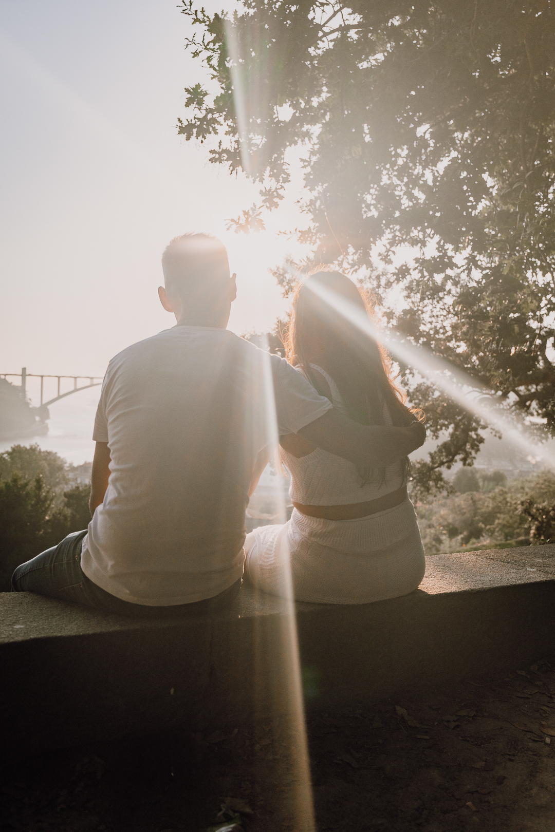 Ensaio de casal Solange e Hugo no Jardim do Palácio de Cristal - Porto