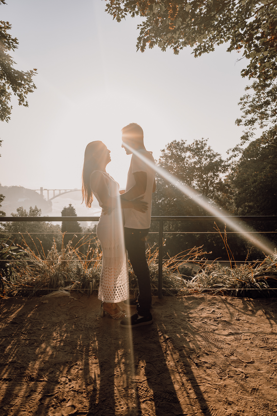 Ensaio de casal Solange e Hugo no Jardim do Palácio de Cristal - Porto