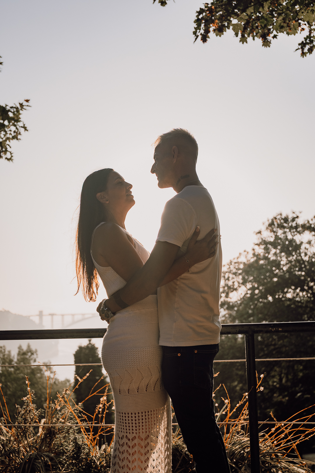 Ensaio de casal Solange e Hugo no Jardim do Palácio de Cristal - Porto