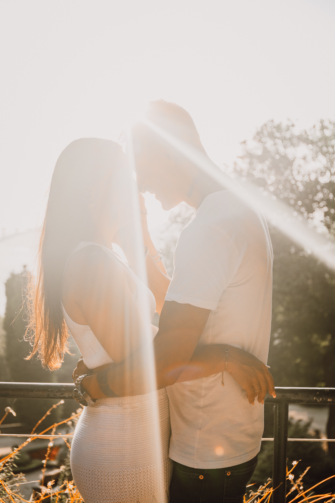 Ensaio de casal Solange e Hugo no Jardim do Palácio de Cristal - Porto