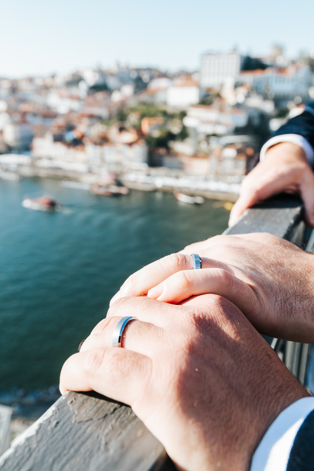 Ensaio de casal Michael e William na Ponte D. Luís I - Porto