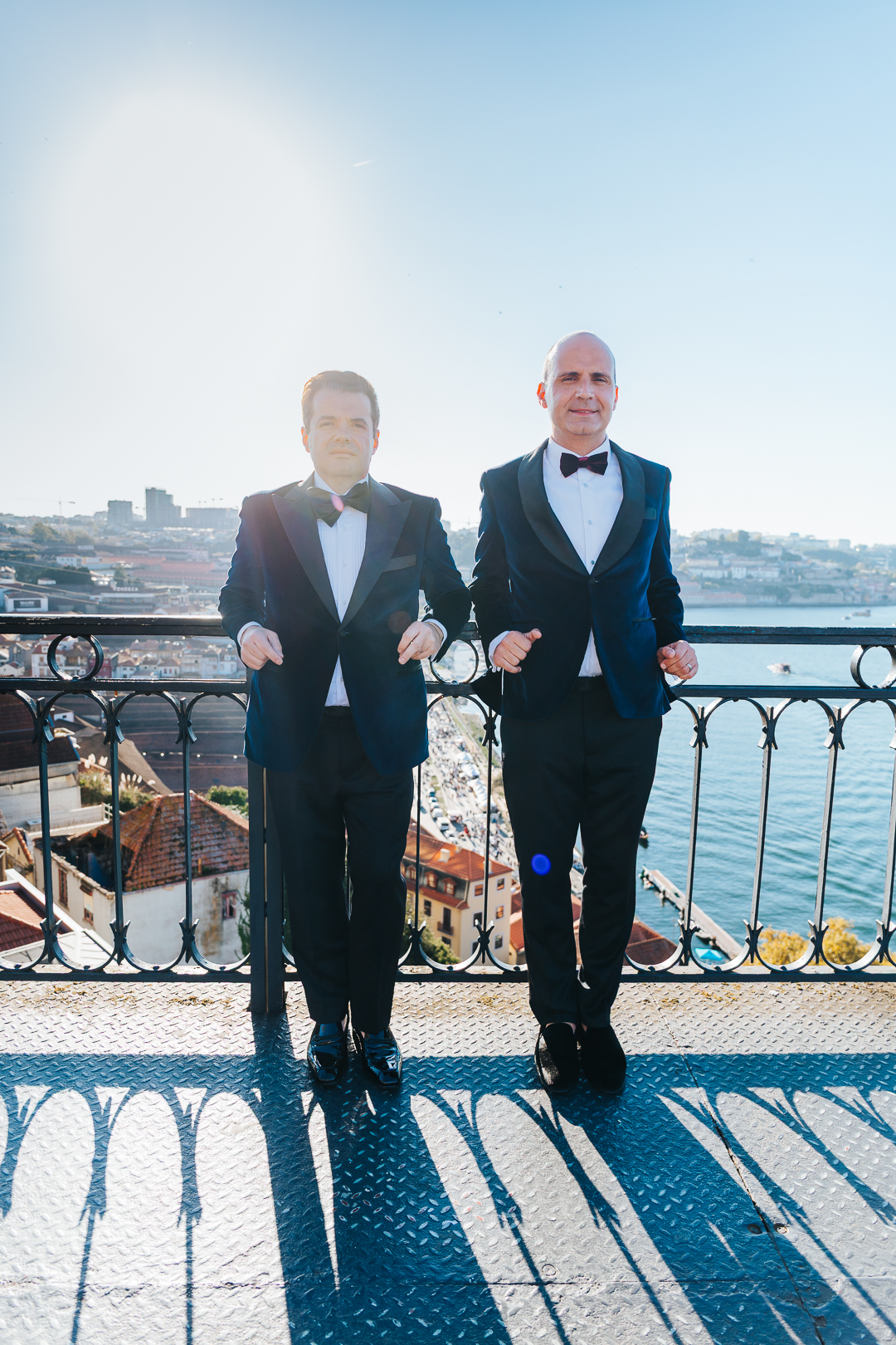 Ensaio de casal Michael e William na Ponte D. Luís I - Porto