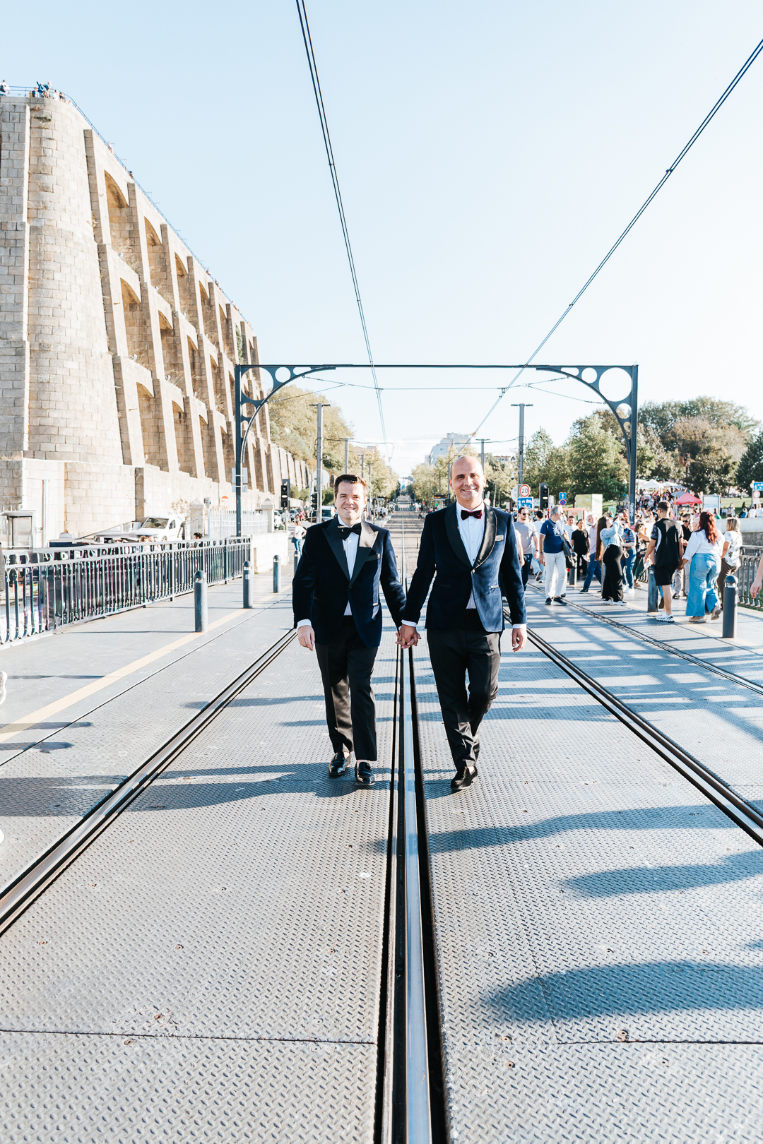 Ensaio de casal Michael e William na Ponte D. Luís I - Porto