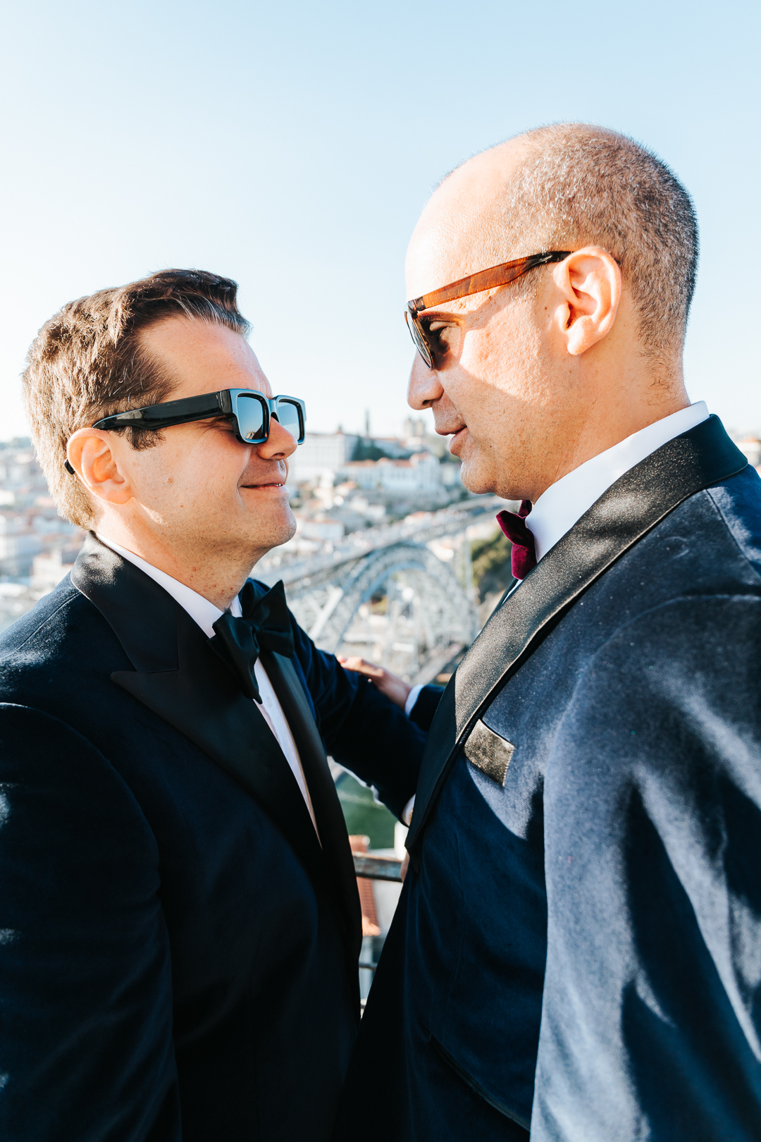 Ensaio de casal Michael e William na Ponte D. Luís I - Porto