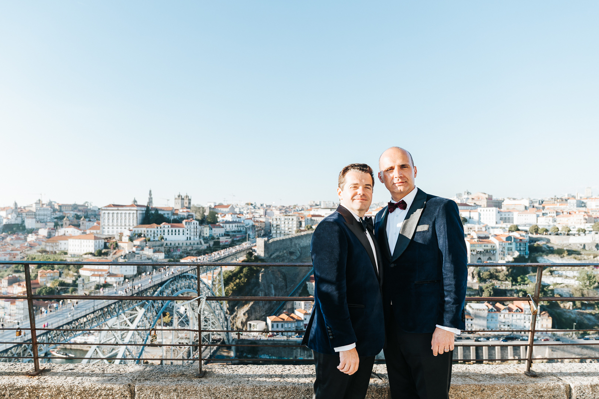 Ensaio de casal Michael e William na Ponte D. Luís I - Porto