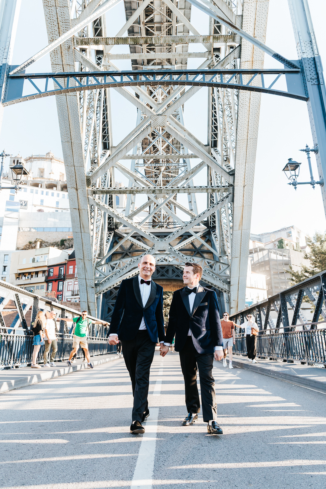 Ensaio de casal Michael e William na Ponte D. Luís I - Porto
