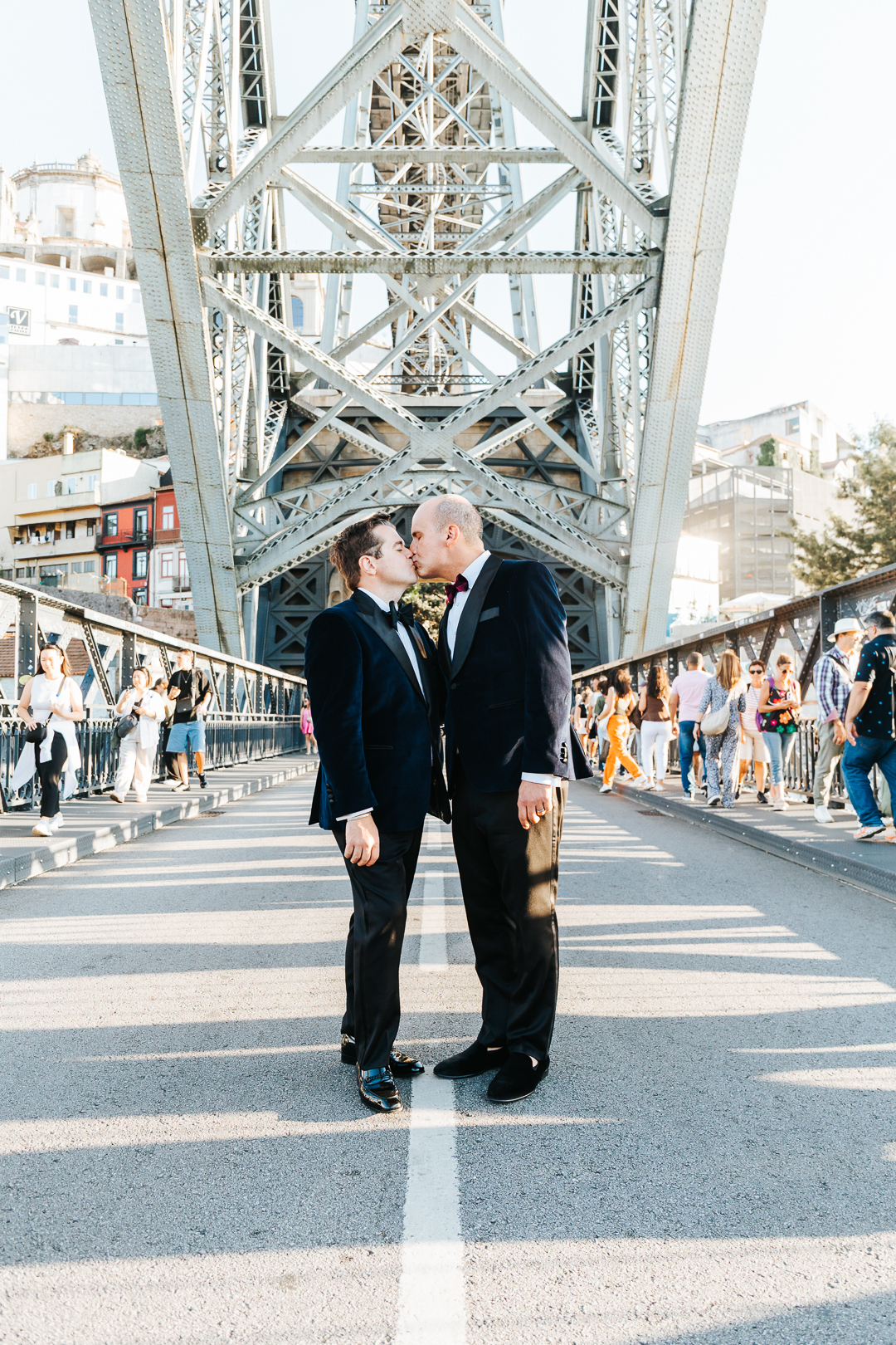 Ensaio de casal Michael e William na Ponte D. Luís I - Porto