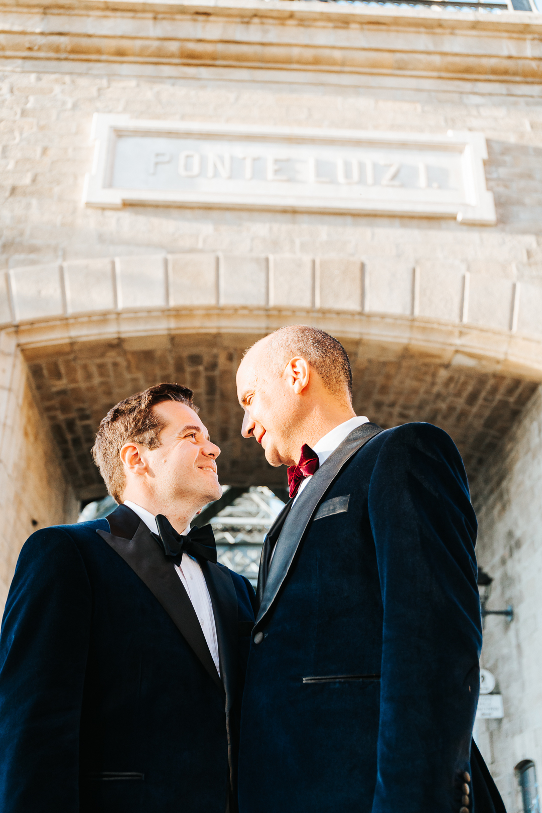 Ensaio de casal Michael e William na Ponte D. Luís I - Porto