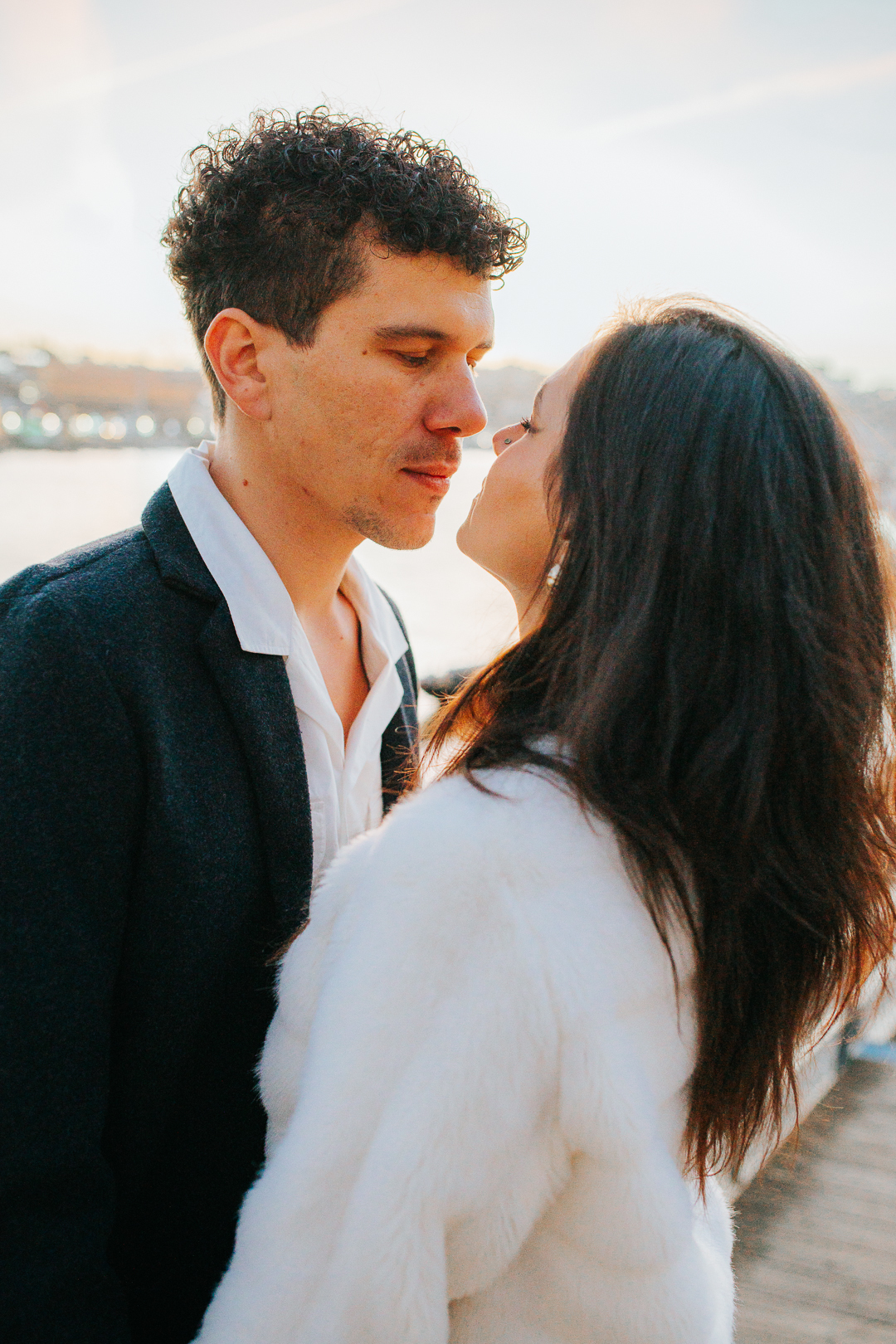 Ensaio de casal Vanessa e Thiago na Ponte D. Luís I - Porto