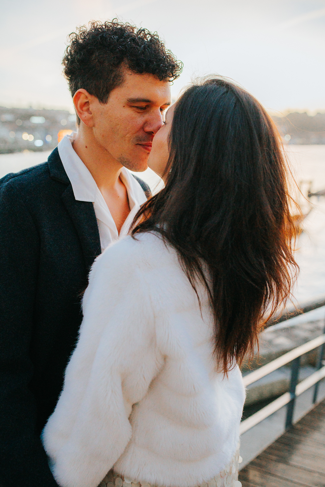 Ensaio de casal Vanessa e Thiago na Ponte D. Luís I - Porto