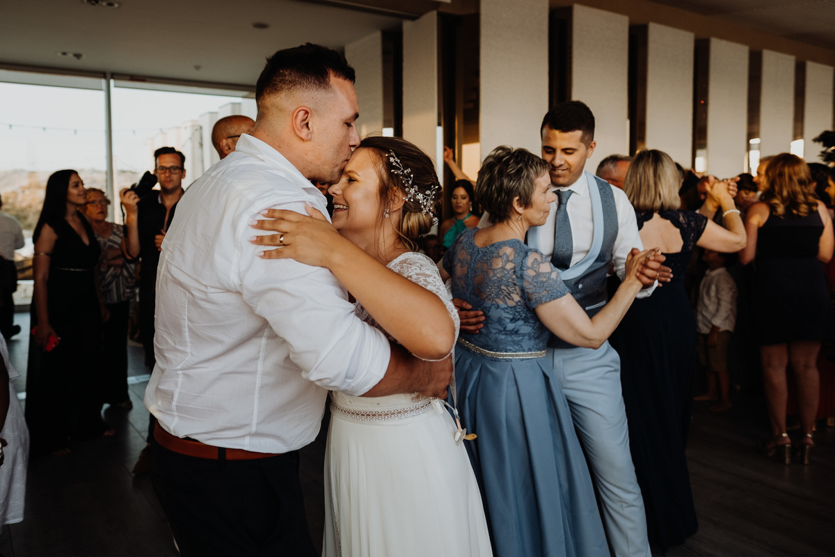 primeira dança na praia