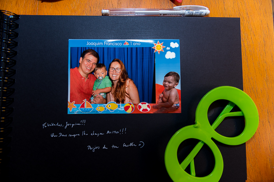 Livro de assinatura com foto maluca aniversario infantil