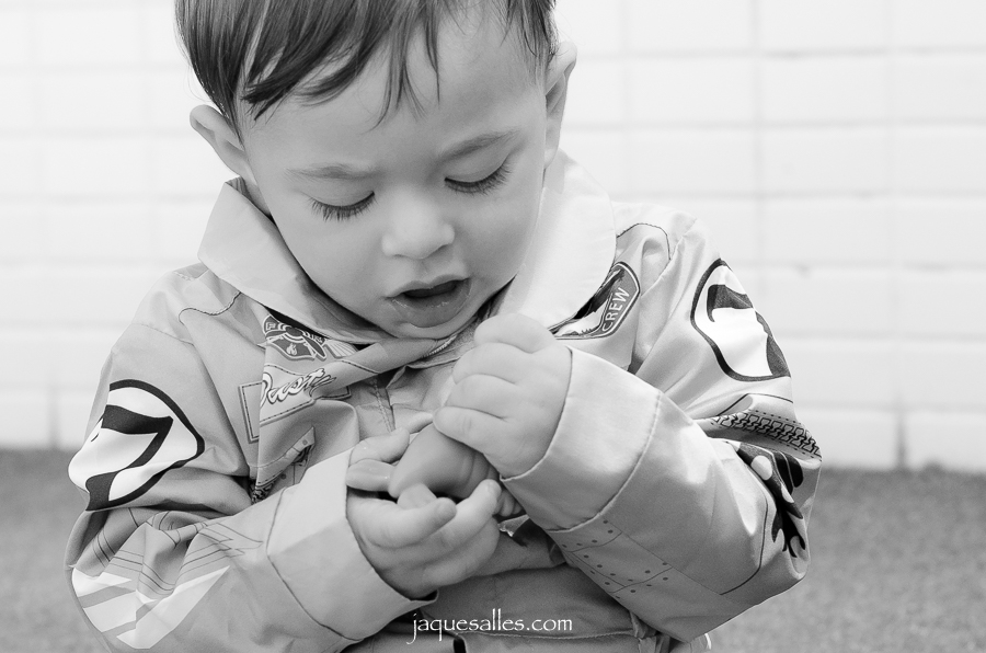 Bebê Joaquim em seu ensaio de carnaval