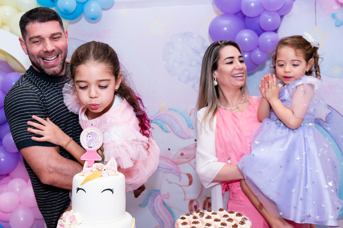 Fotografia RJ - Festa infantil, Barra da Tijuca. Sofia fez 7 anos e ganhou uma linda festa de aniversário com o tema unicórnio. As fotografias são da fotógrafa carioca Jaque Salles.