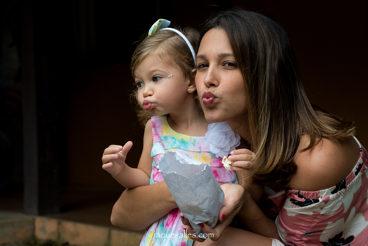 biquinho de mãe e filha
