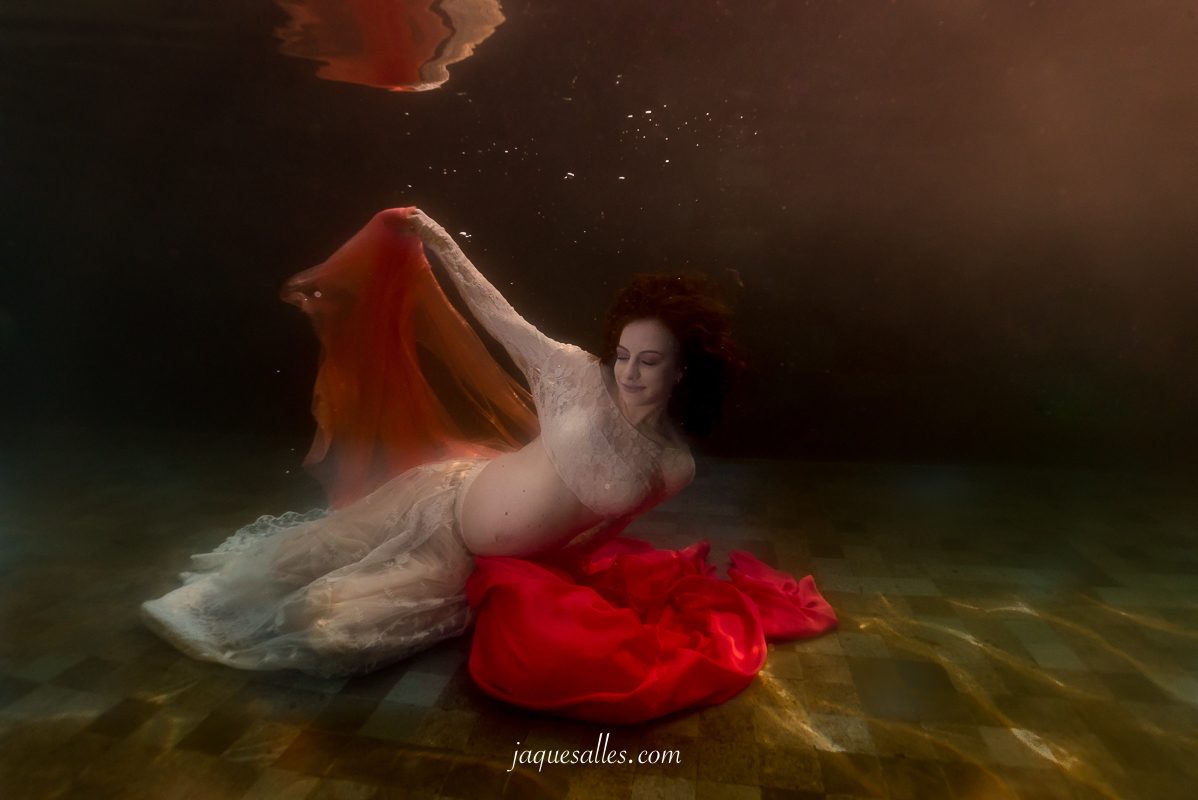 ensaio gestante retratos flutuantes