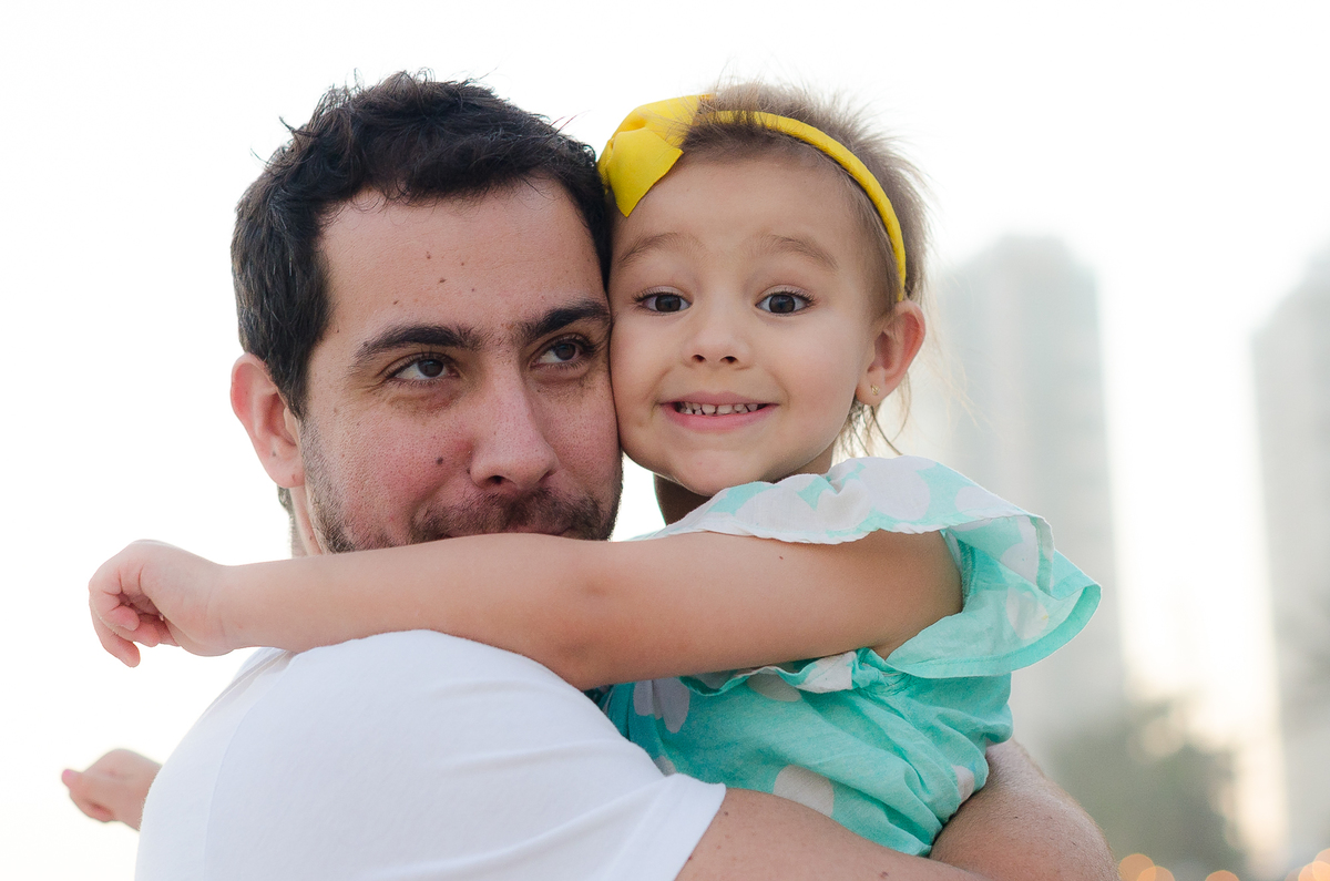 fotografia lifestyle pai e filha Fotografia de Jaque Salles