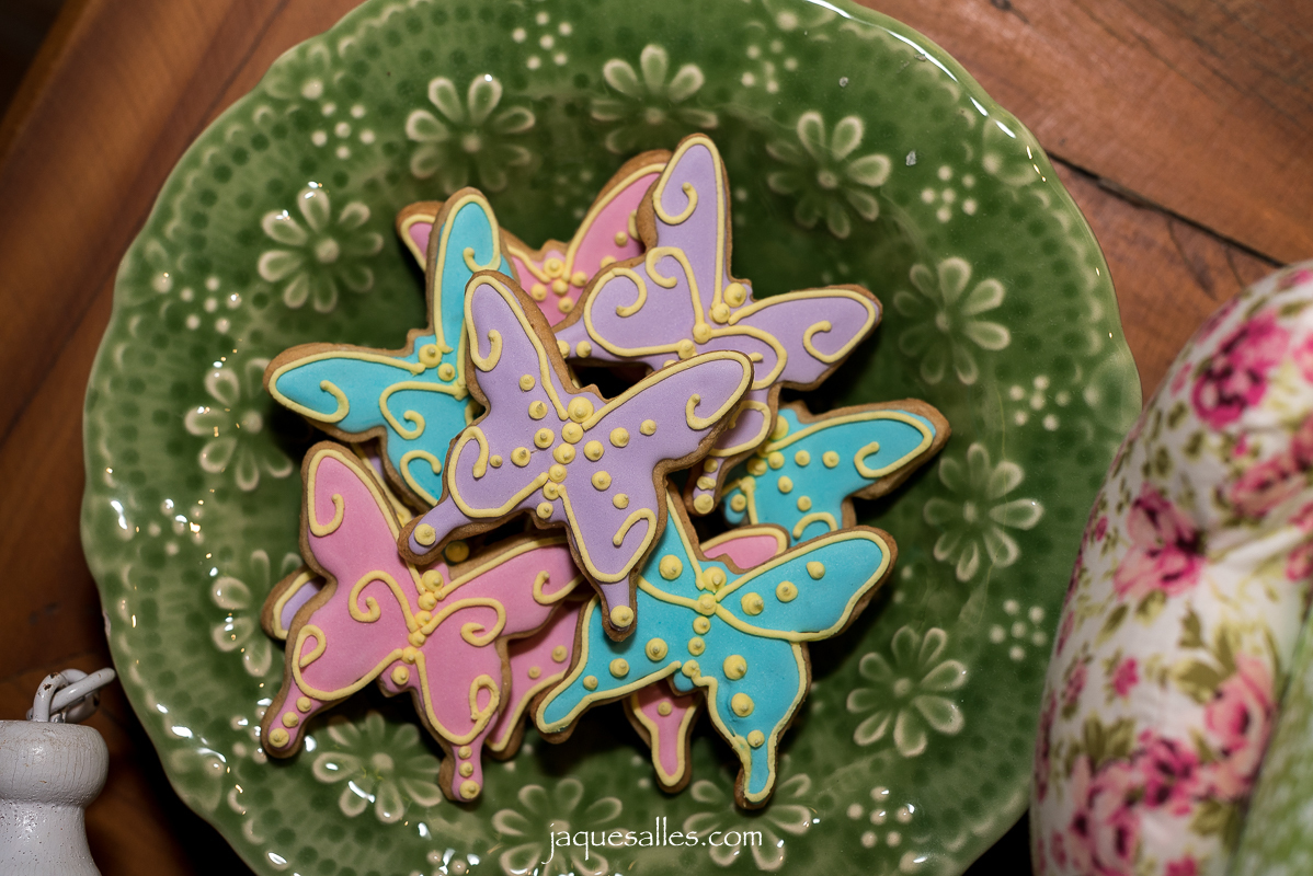 biscoito de borboleta para festa temática