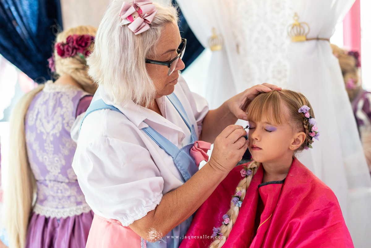 Aniversário de 4 anos da Valentina com o tema Princesas da Disney. Fotografia de Jaque Salles