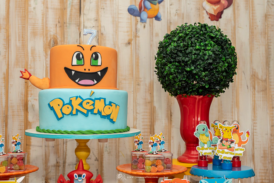 ideias de bolo para festa pokemon go menino fotos