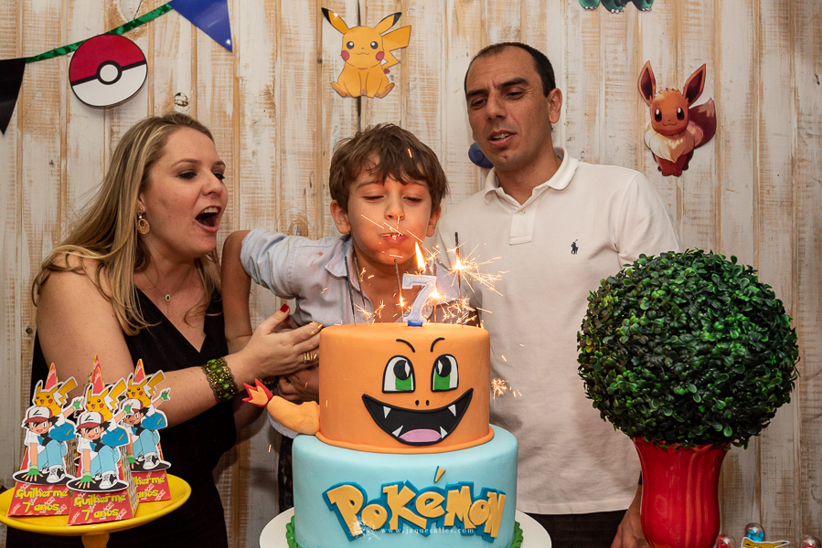 hora do parabéns festa pokemon go