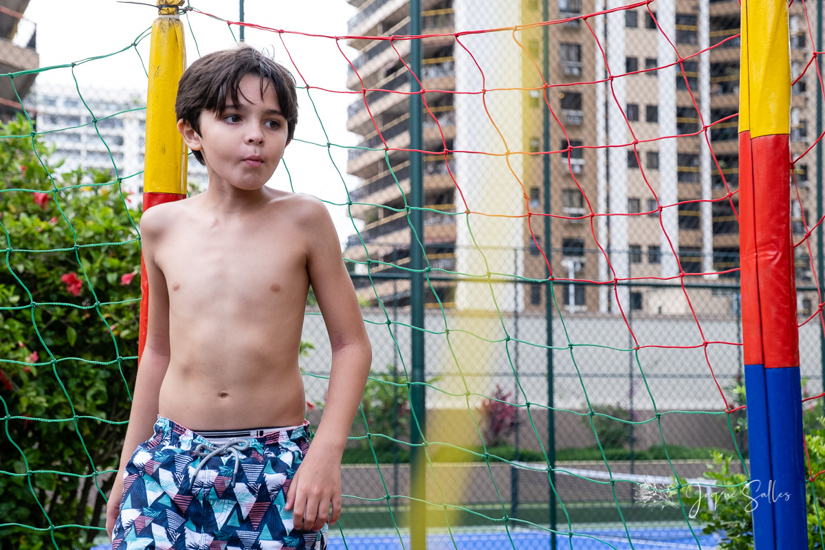 Pais do aniversariante Mateus comemoram os 8 anos do filho. A festa aconteceu na Barra da Tijuca - RJ e teve como tema do Aniversário o personagem o Pokemon. Fotografia de Jaque Salles