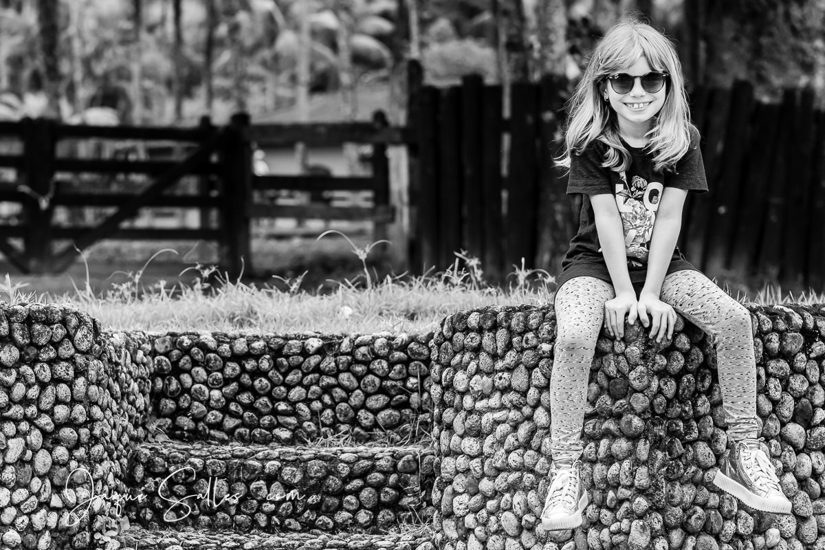 Ensaio Fotográfico Infantil da Lara realizado no Parque Ana Dantas Xerém, Duque de Caxias - RJ. Fotografia de Jaque Salles