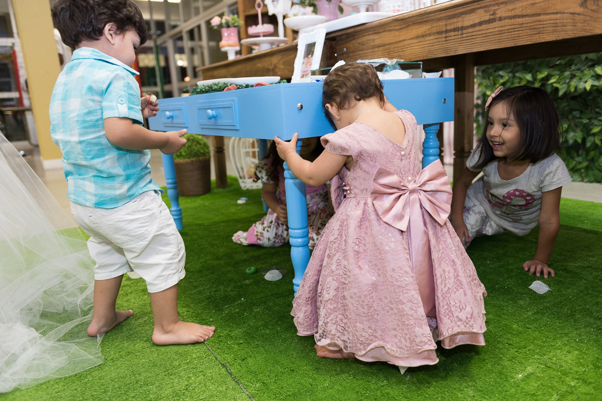 Ela começou a andar na hora da festa