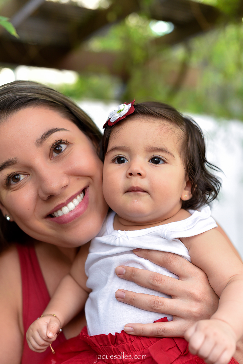 Imagem genuína de mãe e filha