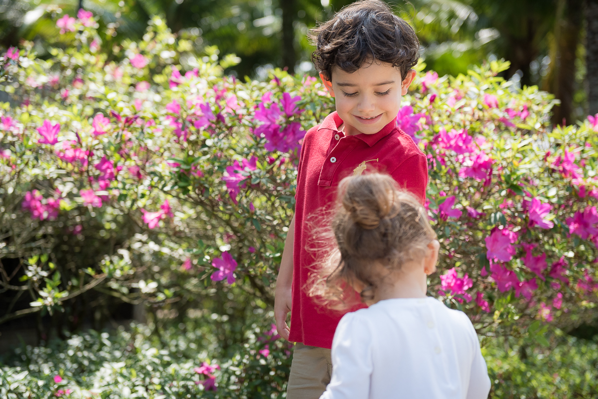 Ensaio fotográfico de irmãos traz emoção aos pais durante fotos de família no rj