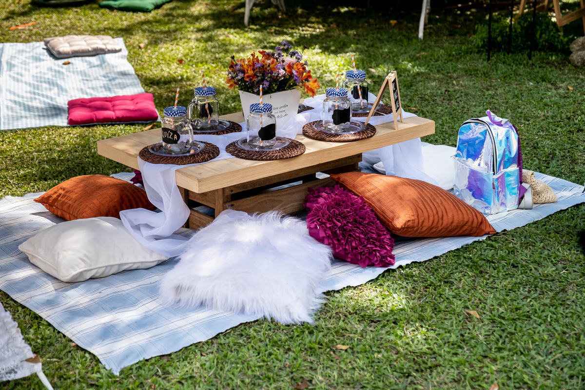 Ideias de decoração infantil para festa picnic no tema Frozen 2. A festa aconteceu Hotel Kastel Pedra Bonita em Itaipava, Petrópolis. Imagens da fotógrafa de casamento e famílias Jaque Salles