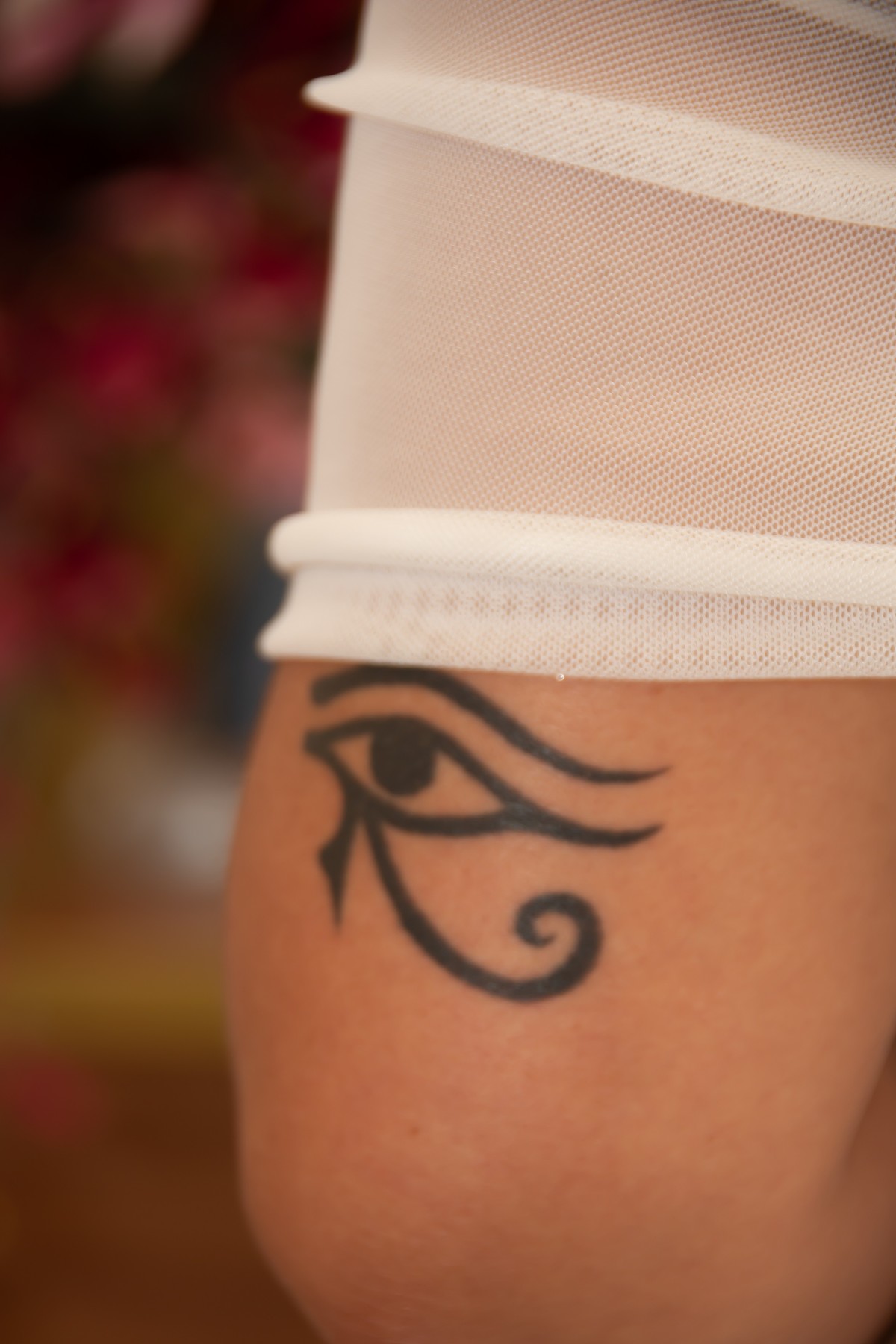 Aqui fiz fotos de detalhes da noiva suas tatuagem 