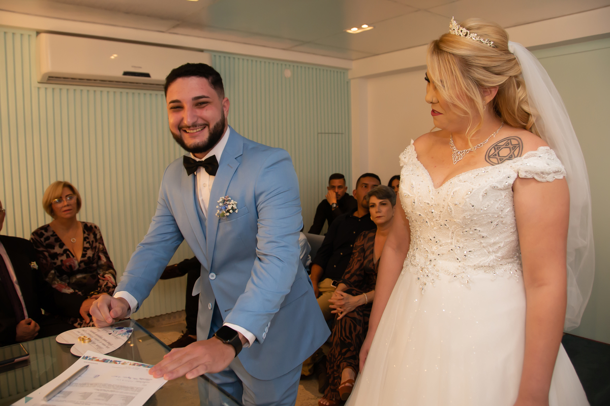 Assinatura do Noivo Sala Rio Cartório Colorado  