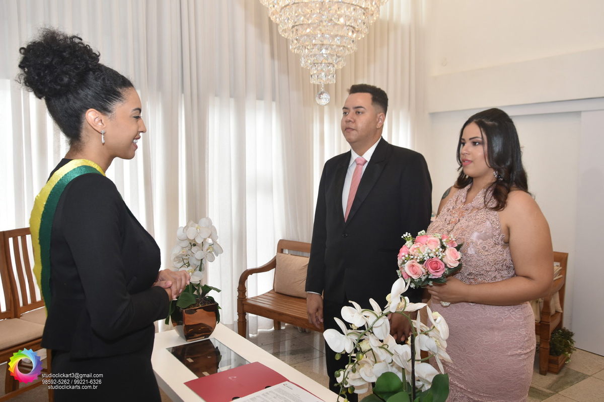 Sala especial de casamento do Cartório Colorado DF Juíza de paz  Cristiana Lopes 
