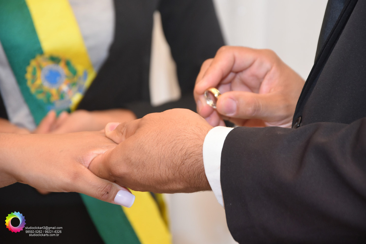 Hora da Aliança Sala especial de casamento do Cartório Colorado DF Juíza de paz  Cristiana Lopes 