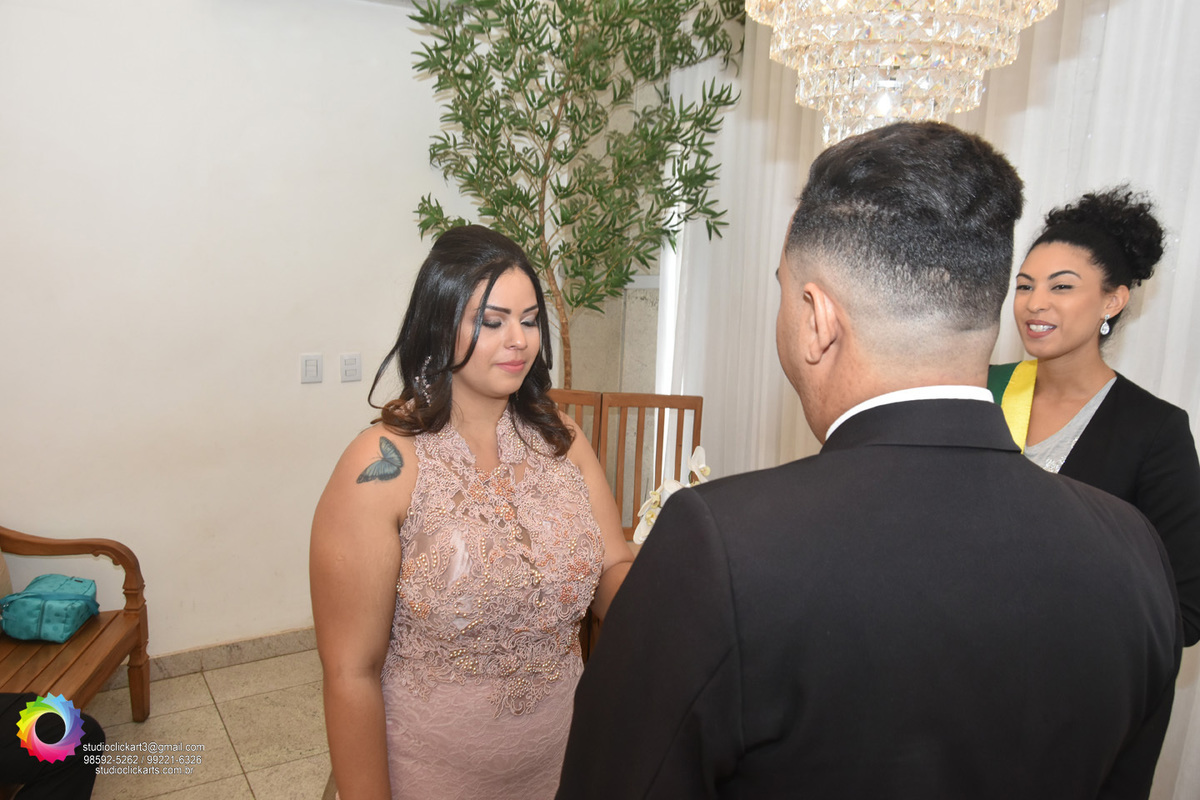 Hora da Aliança Sala especial de casamento do Cartório Colorado DF Juíza de paz  Cristiana Lopes 