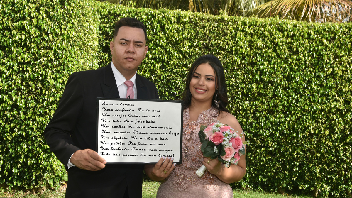Aqui eu faço um pouco do estilo   #streetwedding no jardim