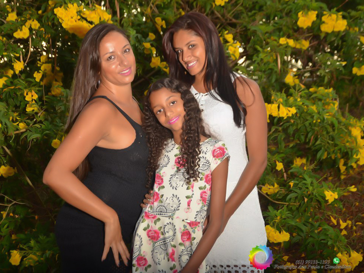 tia e filha Thatyanne Gomes de Miranda ensaio no Parque Deck Sul df
