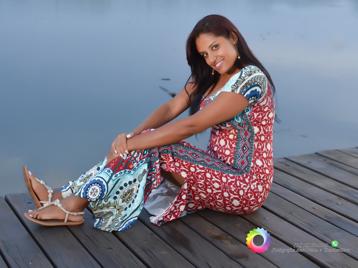 Ensaio com
 Sol ​no Parque Deck Sul df na beira do orla do lago Paranoá