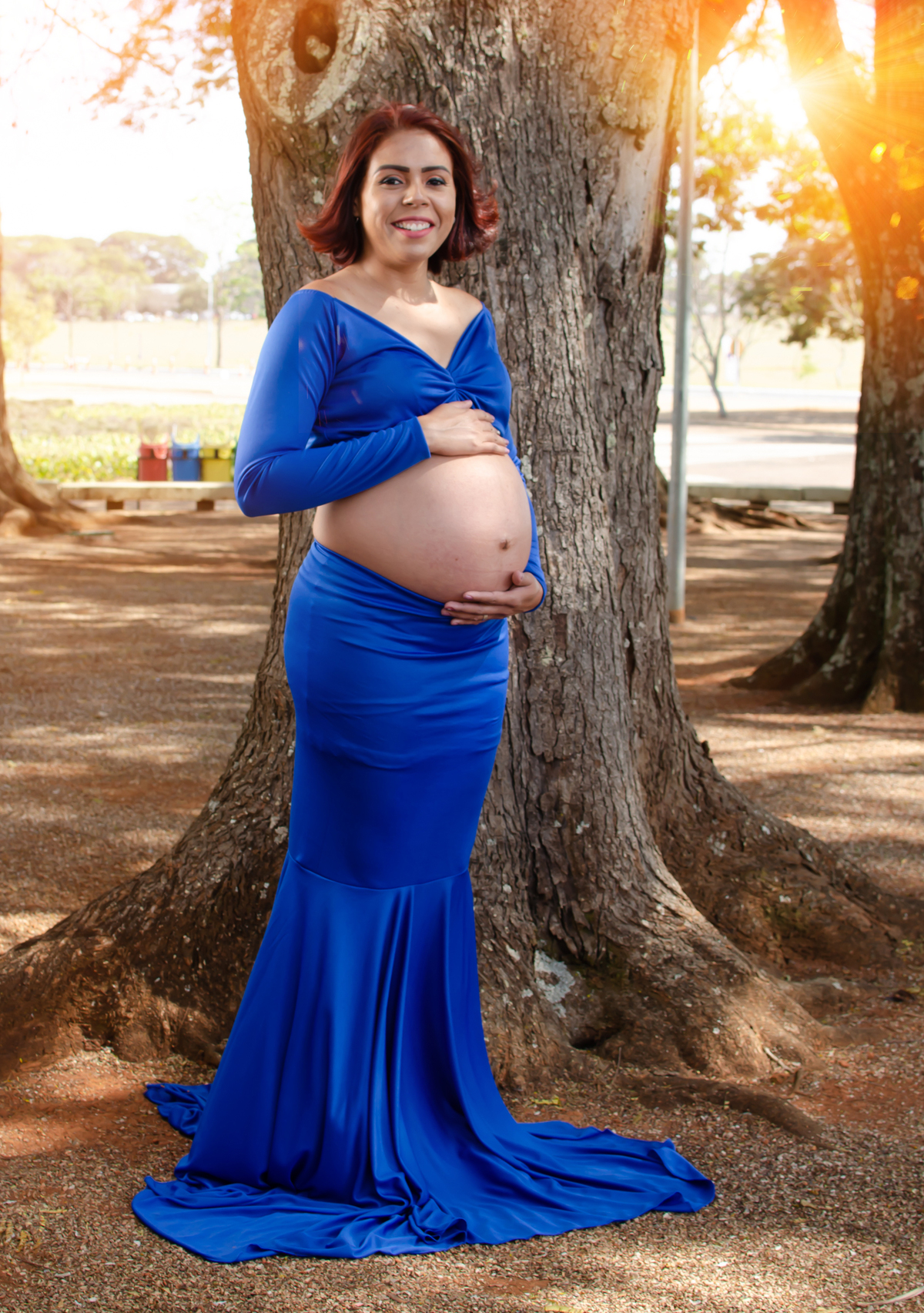 ensaio fotográfico de gestante Praça dos Cristais