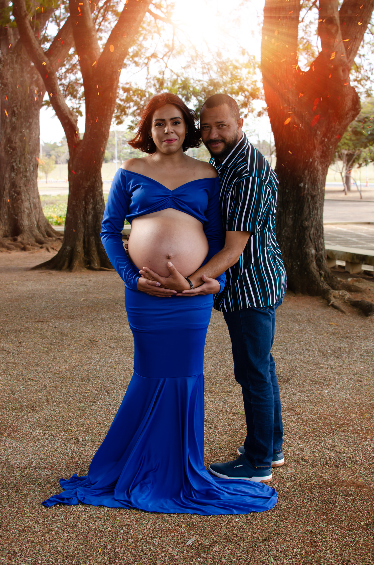 ensaio fotográfico de gestante Praça dos Cristais