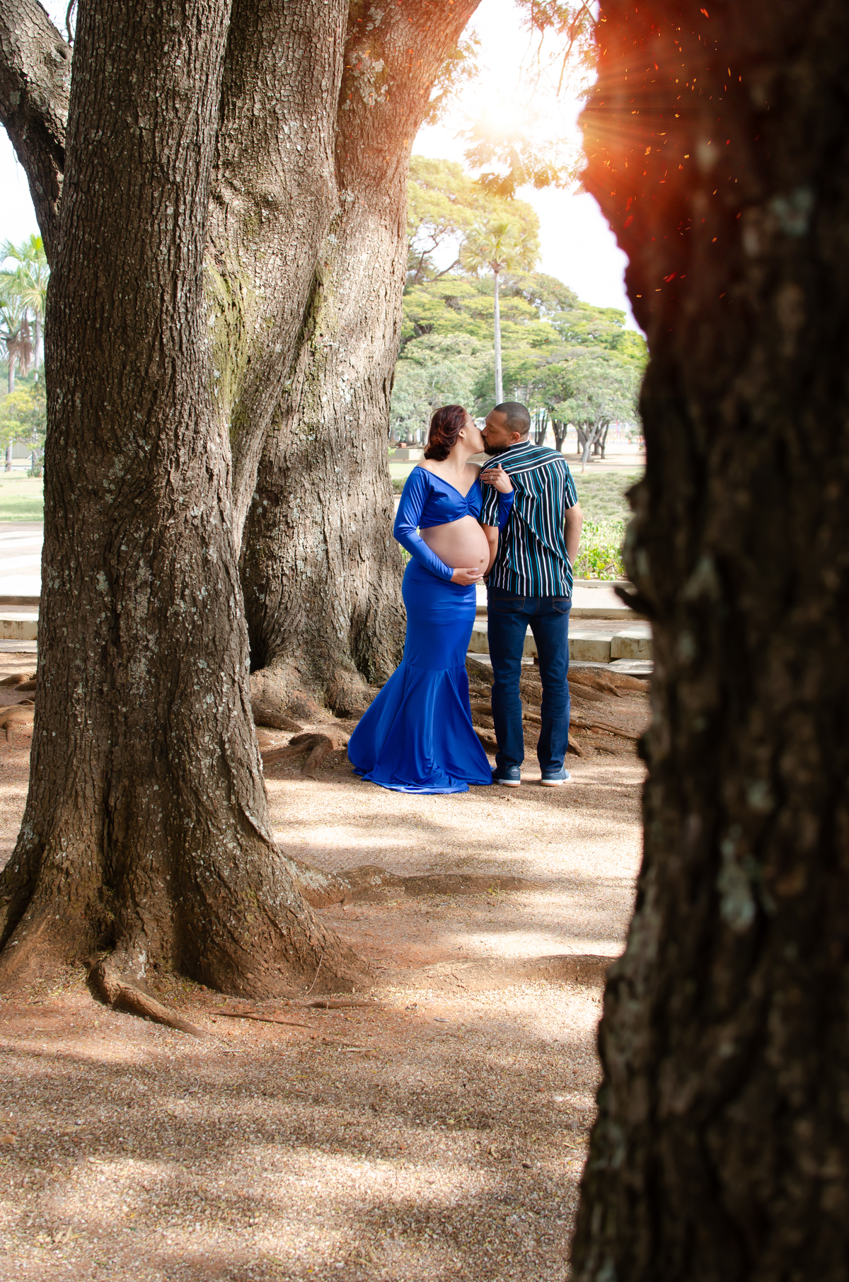 ensaio fotográfico de gestante Praça dos Cristais