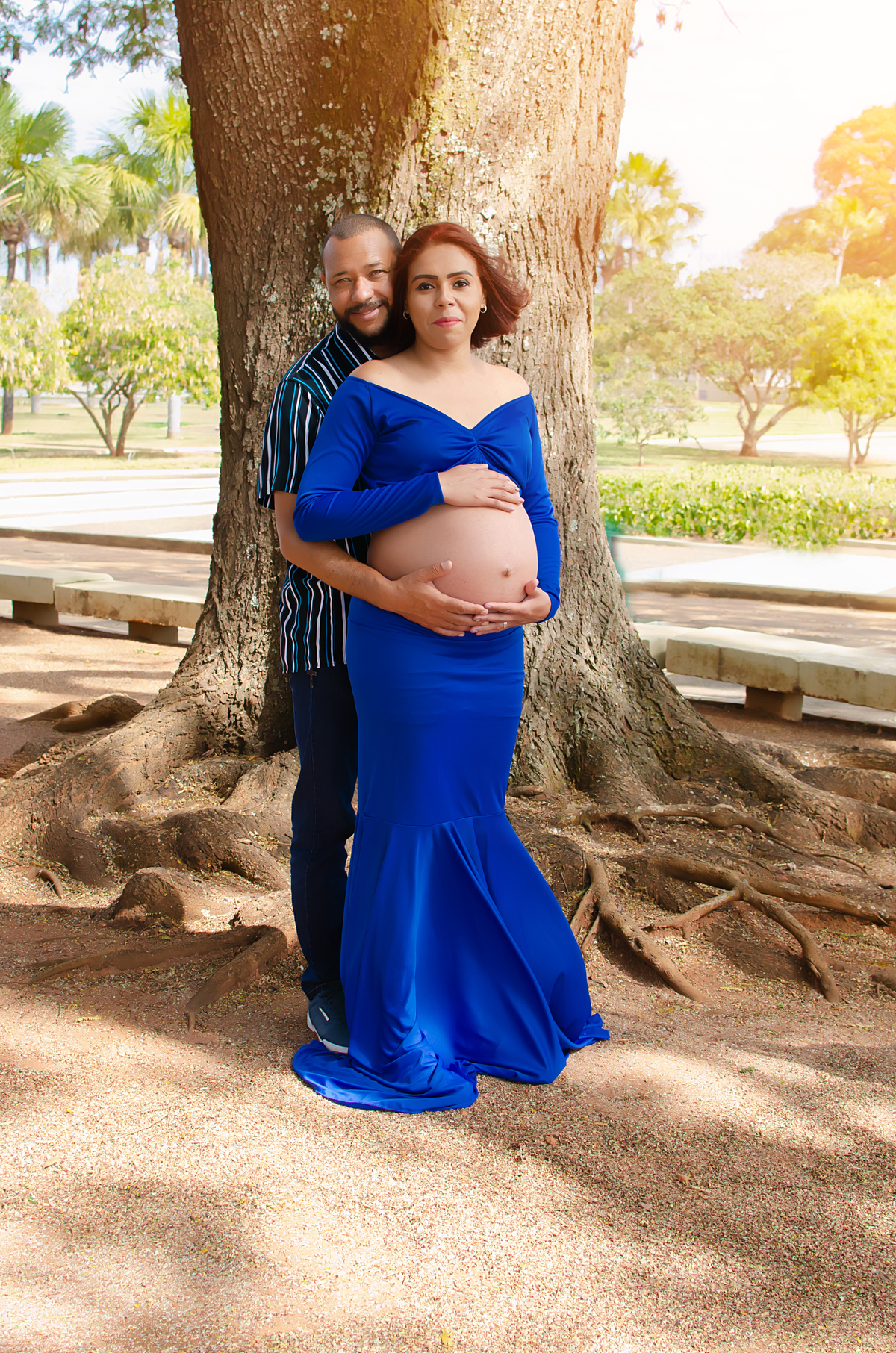 ensaio fotográfico de gestante Praça dos Cristais