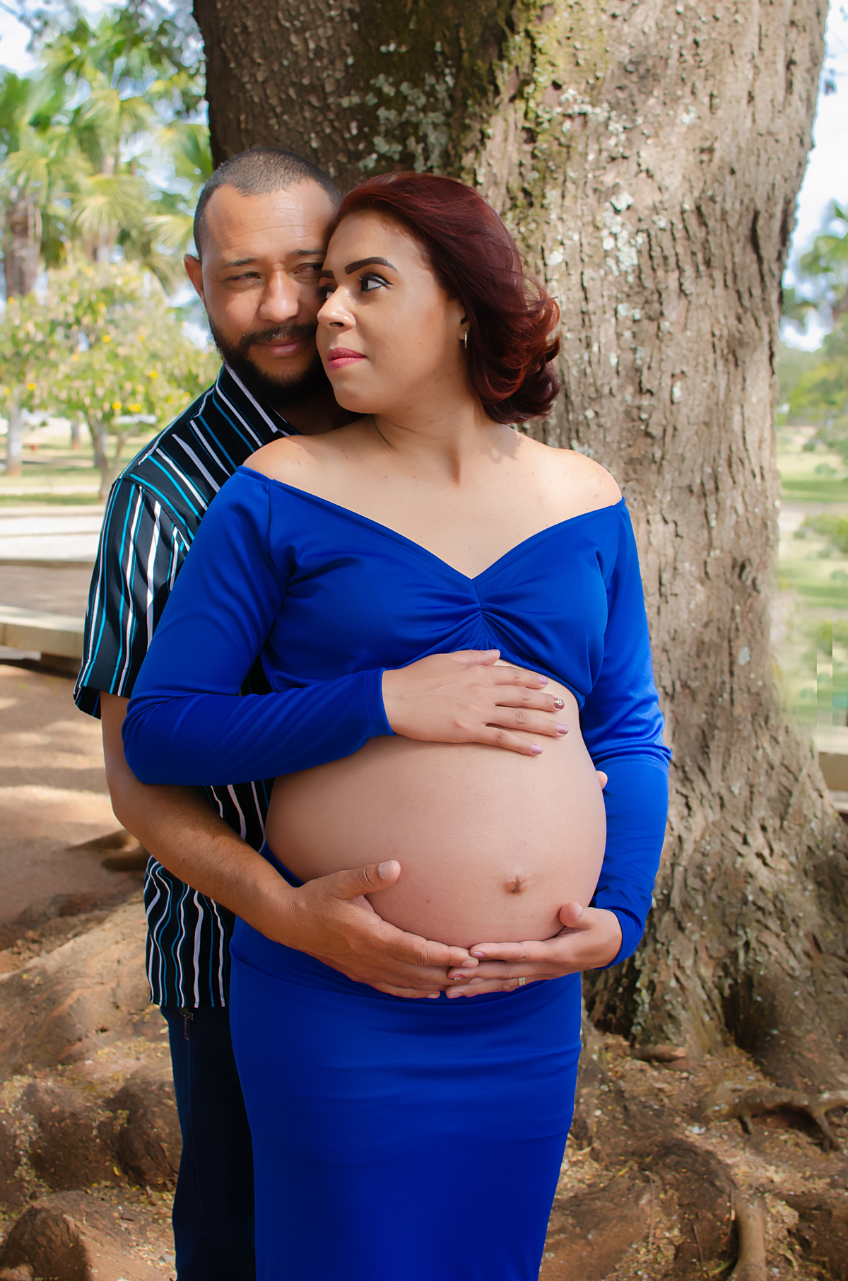 ensaio fotográfico de gestante Praça dos Cristais